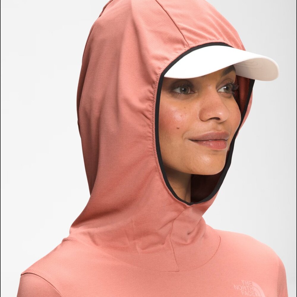 The North Face Belay waffle grid sun hoodie - rose dawn (pink) - Picture 3 of 8